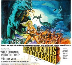When Dinosaurs Ruled The Earth - 1970 - Movie Poster - £26.37 GBP