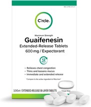 C&#39;rcle Guaifenesin 600mg 100 Tablets - Guaifenesin Tablets for Chest Con... - £21.43 GBP