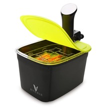 Versatile 12-Quart Sous Vide Container With Built-In Rack And Collapsible Silico - £65.26 GBP