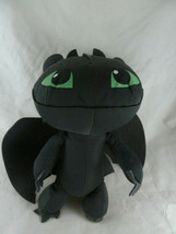 DreamWorks How To Train Your Dragon 2 TOOTHLESS Plush 13&quot; Black Fury - $15.83