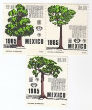 MNH - Mexico City, 1985 The 9th World Forestry Congress, Set Of 3 Stamp,... - $7.13