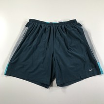 Nike Shorts Mens Extra Large Blue Gray Track Gym Workout Pocket Dri-Fit - $13.09