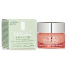 Clinique All About Eyes Rich Reduces Circles and Puffiness .5 oz / 15 ml BOXED - £18.50 GBP