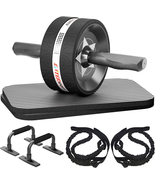 Ab Rollers Wheel Kit, Exercise Wheel Core Strength Training Abdominal Ro... - £38.23 GBP