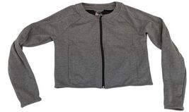 Adidas Women’s Cropped Track Jacket Gray Size S NWT Full Zip New with Tags image 2