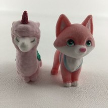 Barbie Pets Deluxe Collectible Figures Fuzzy Flocked Llama Fox Mattel To... - $14.80