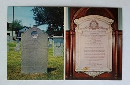 Postcard Bronze Plaque Monument St. Michael&#39;s Luthern Church Germantown Philadel - $12.40