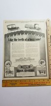 Vtg 1919 Advertising Hassler Shock Absorbers Indianapolis Leslie&#39;s Weekly B4 - £8.88 GBP