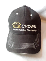 Crown Beverage Packaging Hat Soda Pop Black Baseball Cap Adjustable UNWORN - £11.81 GBP