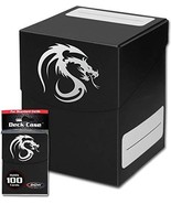 Black Trading Card Boxes - Gaming Deck Cases - Each Holds 100 Cards - DC... - $110.87