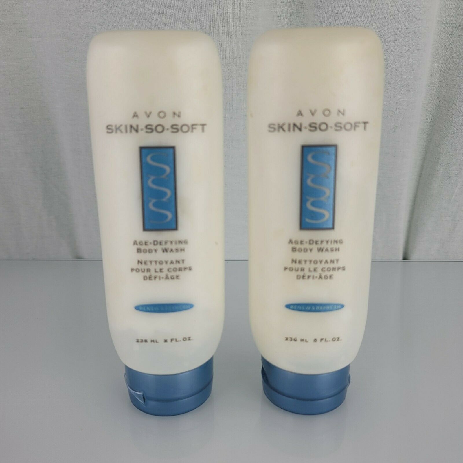 Avon Skin So Soft Age Defying Body Wash Renew and Refresh New Old Stock 2003 x2 - £15.63 GBP