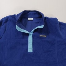 Columbia AL1302 Women's Blue Pullover Fleece 1/4 Snap Button Sweatshirt Size 2XL image 11