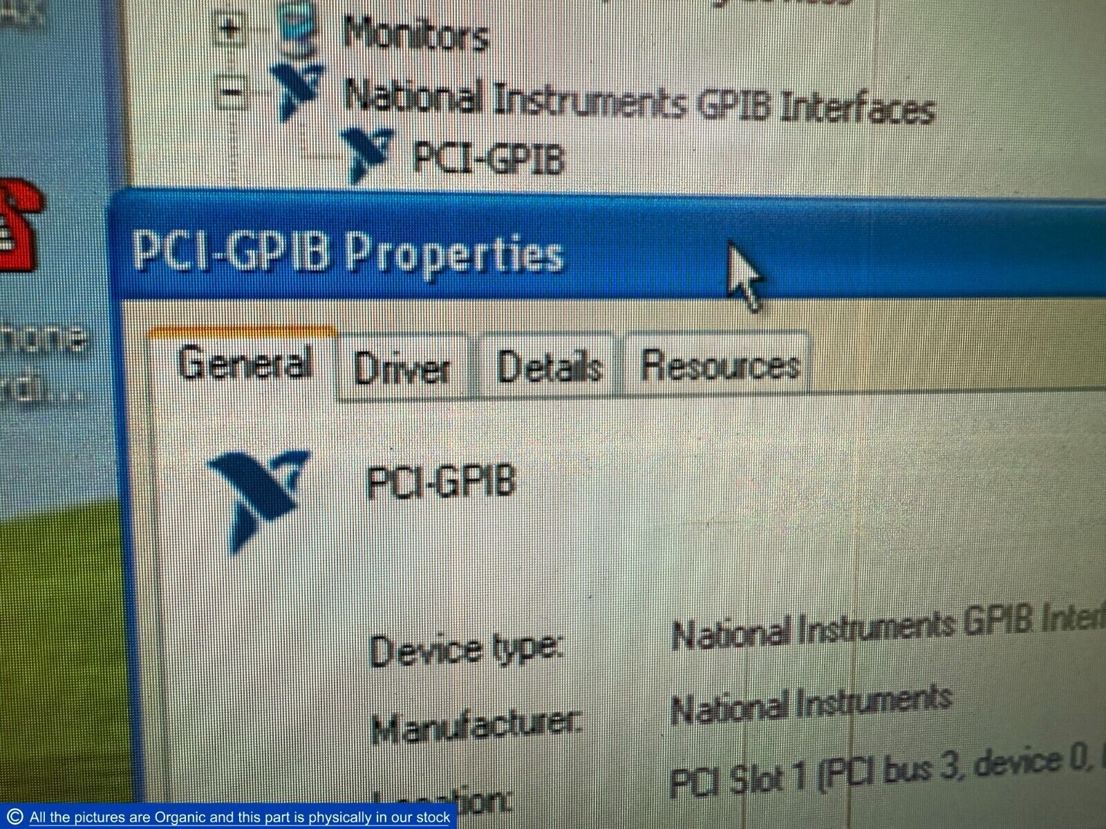 National Instruments PCI-GPIB IEEE 488.2 IF Board 188513E-01L PCB 188515... - $149.00