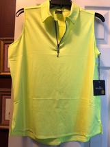 NWT BELYN KEY Tennis Ball Yellow Keystone Sleeveless Golf Shirt XS S M L XL XXL image 2