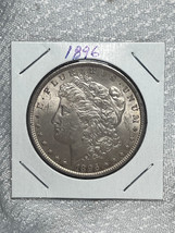 1896  $1 Dollar Morgan US Coin 90% Silver - £71.90 GBP
