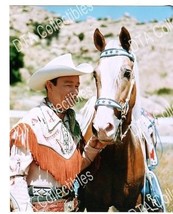 Roy Rogers And Trigger -1960&#39;S-8 X 10-COLOR PORTRAIT-KING Of The COWBOYS-vf Vf - £16.43 GBP