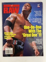 WWF Raw Magazine October 1999 Dwayne &#39;The Rock&#39; Johnson w Poster No Label - £10.57 GBP
