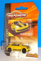 Majorette 2017 Racing Cars Series 3 5/6 VW Beetle GSR Yellow w/ Black St... - $15.00