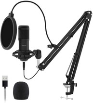 Usb Streaming Podcast Pc.Microphone, Sudotack Professional 192 Khz/24 Bit Studio - £49.15 GBP
