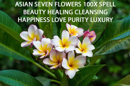 100X 7 Flowers Asian Love Beauty Healing Cl EAN Se Purity Luxury Happiness Magick - £79.75 GBP