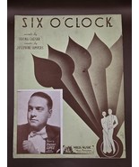1940 VINCENT LOPEZ-Vintage Sheet Music-SIX O&#39;CLOCK-by Irving Caesar-Samp... - $56.16
