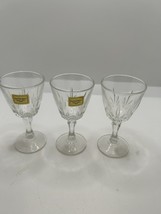 Vintage Luminarc Verrerie D’Arques France Crystal Liqueur Cordial Glasses  set 3 - £15.01 GBP