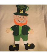 St. Patricks Day leprechaun sign hanger door wall Decor green new - $14.25