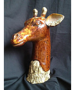 Enorme Favoloso Antico Porcellana Ceramica Giraffa - Alto 37 CM - £191.68 GBP
