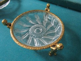Russian Made Crystal And Brass Angels Candy Dish Pick 1 - £99.08 GBP