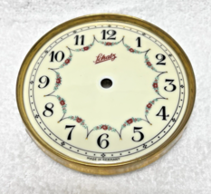 Beautiful Schatz Germany Floral Garland Clock Face Porcelain w Metal Fra... - $24.26