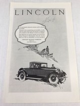 Lincoln Motor Cars Vtg 1926 Print Ad Advertising Art Hunters Dogs - £7.90 GBP