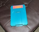 Vintage 1989 TABOO Game Replacement Pieces Parts Teal CARD HOLDER - $4.70
