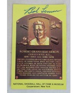 Original Authentic BOB LEMON Signed Autograph HOF Plaque Postcard Baseball - €25,78 EUR