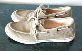 Mens Sperry Top Sider Gray Halyard 2 Eye Boat Shoes Size 6M - £16.05 GBP