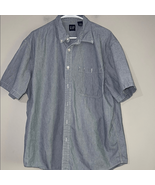 GAP Blue Casual Button Down Striped Shirt Relaxed Fit - $13.43 CAD