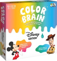 Disney Color Brain Board Game for Families Mickey Mouse Minnie Mouse Princess Ti - £18.72 GBP