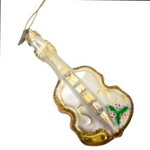 Thomas Pacconi Museum Series Christmas Music Strings Violin Glass Ornament 3&quot; - £10.13 GBP