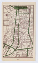 1951 ORIGINAL VINTAGE MAP OF PORTLAND MAINE DOWNTOWN BUSINESS CENTER - $21.95