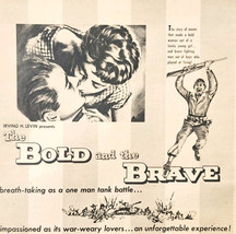 1956 The Bold &amp; The Brave Movie Advertisement Wendell Corey Mickey Roone... - $551.60 MXN