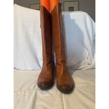 Sam Edelman Penny Brown Leather Riding Boots Women’s 8.5M Knee High Eques - $69.29