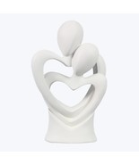 Resin Heart in Heart Couple Tabletop Decor 10 inches - $47.40