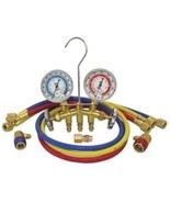 Mastercool GUAGE SET DUAL BRASS 72&quot; HOSES - $4,395.23 MXN