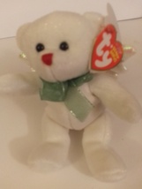 Ty Beanie Baby Hark the Angel Bear White 2007 7&quot; Tall Mint With All Tags - £23.48 GBP