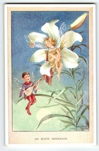 Fairies Lovers Postcard Fairy Fantasy Elfin Serenade Rene Cloke Valentine &amp; Sons - £12.64 GBP