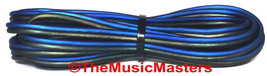 16 Gauge 15&#39; ft SPEAKER WIRE Blue Black Premium HQ Car Audio Home Stereo Cable - £7.46 GBP