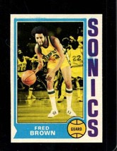 1974-75 Topps #125 Fred Brown Nm Nicely Centered *X93977 - £4.23 GBP