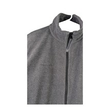 Columbia Fleece Vest Men XL Gray Full Zip Pockets Embroidered Star Finan... - $561.14 MXN