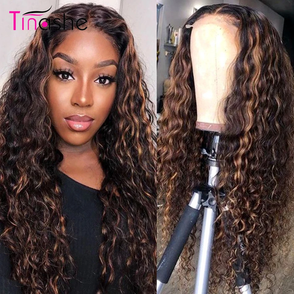 Tinashe Highlight Wig 13x4 Lace Front Human Hair Wigs Ombre Colored Brazilian - £196.10 GBP+