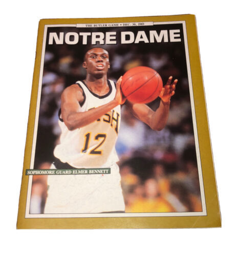 Notre Dame “The Butler Game” Dec. 30, 1989 “Elmer Bennett Cover Program - $32.43