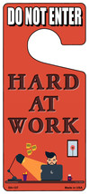 Hard At Work Novelty Metal Door Hanger - £15.14 GBP